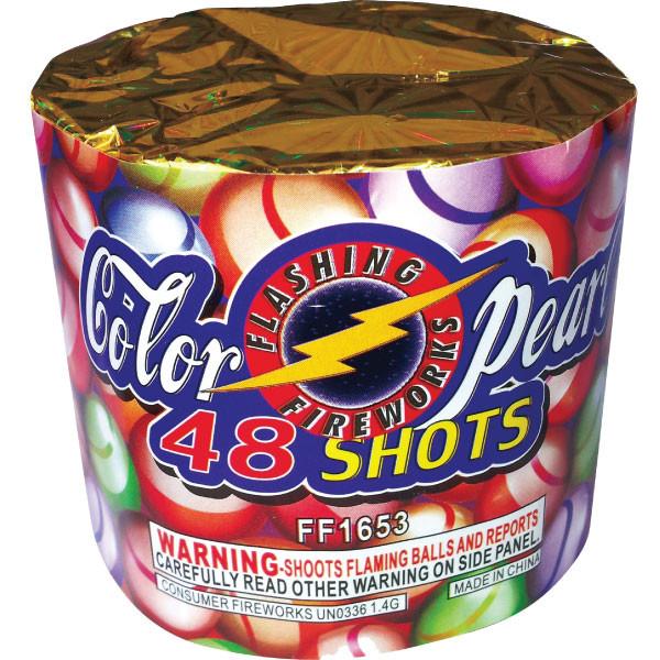 48 Shot Color Pearl by Flashing Fireworks Wholesale