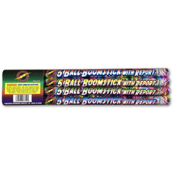 5 Ball Boomstick by Flashing Fireworks Wholesale