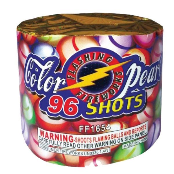 96 Shot Color Pearl by Flashing Fireworks Wholesale