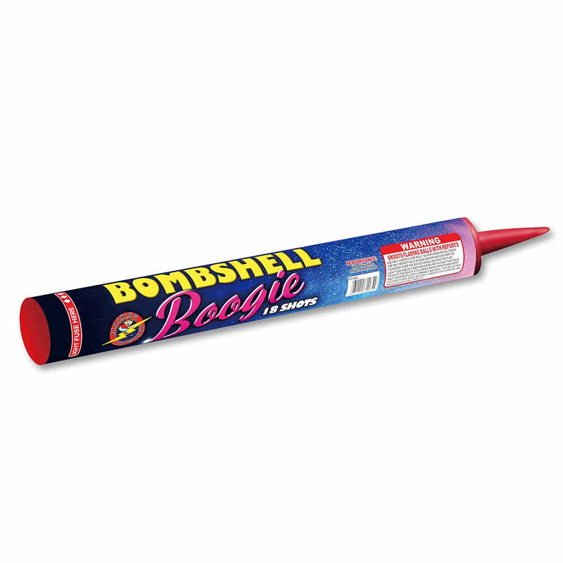 Bombshell Boogie Roman Candle by Flashing Fireworks Wholesale