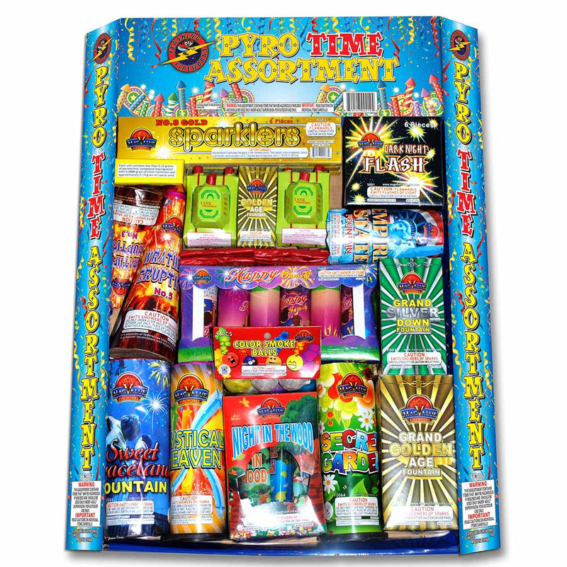 Pyro Time Assortment by Flashing Fireworks Wholesale