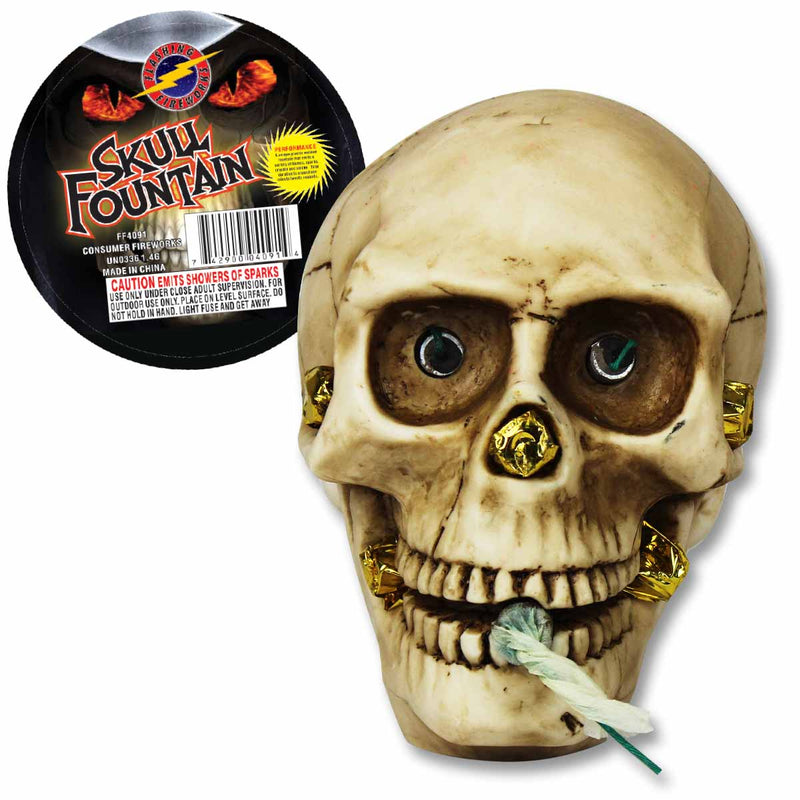 Skull Fountain by Flashing Fireworks Wholesale