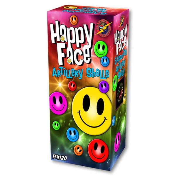 Happy Face Artillery by Flashing Fireworks Wholesale