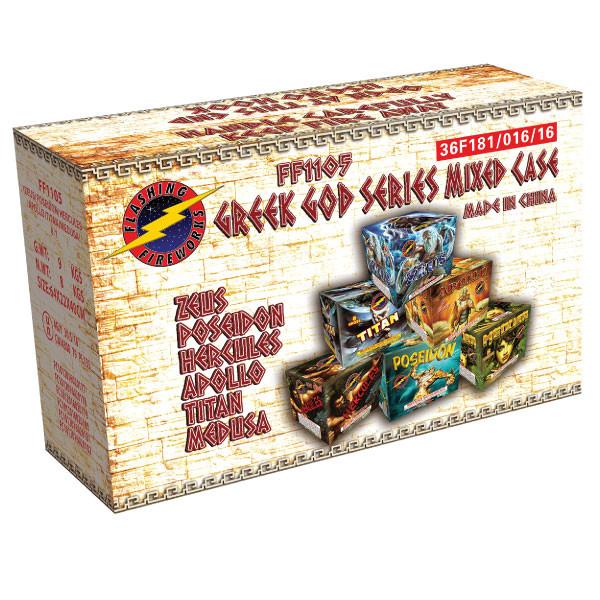 信義の神オケチラ マスターピース 大草原の川 EXP foil セット Greek Gods Series Mixed Case | Cakes | Flashing Fireworks