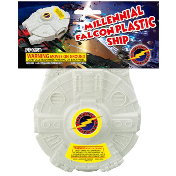 Millennial Falcon Plastic Ship Novelty by Flashing Fireworks Wholesale