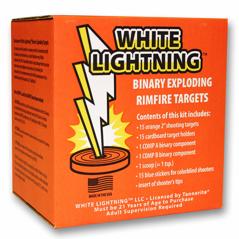 Tannerite White Lightning Rimfire Targets by Flashing Fireworks Wholesale