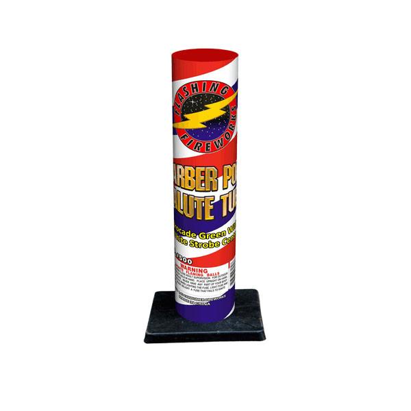 Barber Pole Salute Tube by Flashing Fireworks Wholesale