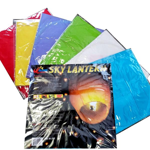 Multi-colored Sky Lanterns by Flashing Fireworks Wholesale