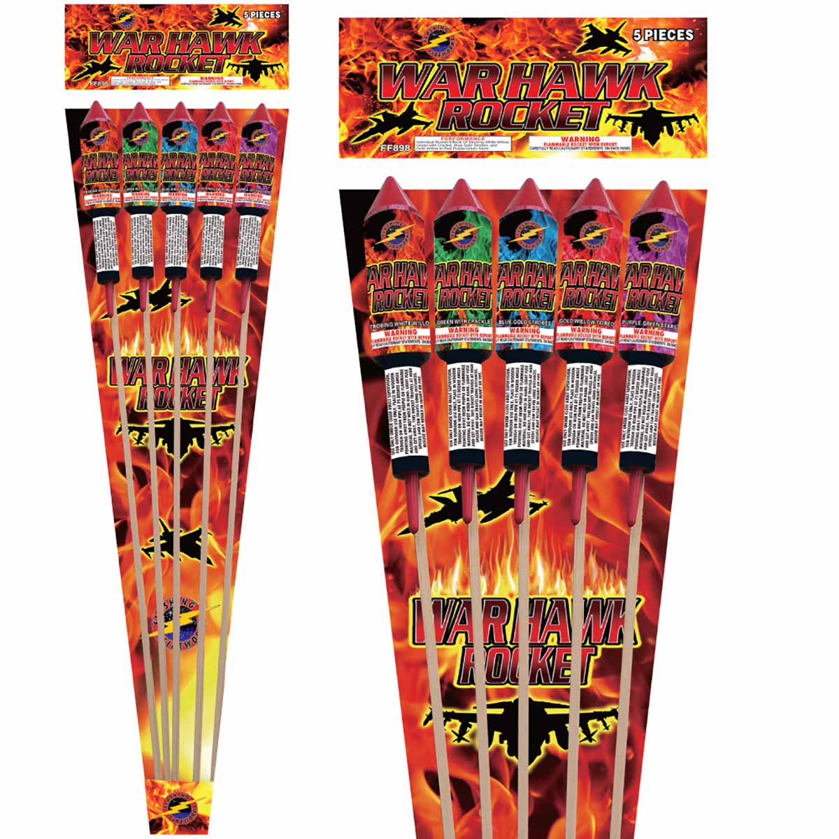 War Hawk Rocket | Stick Rockets | Flashing Fireworks